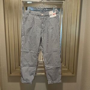 Uniqlo grey stripe pants size medium